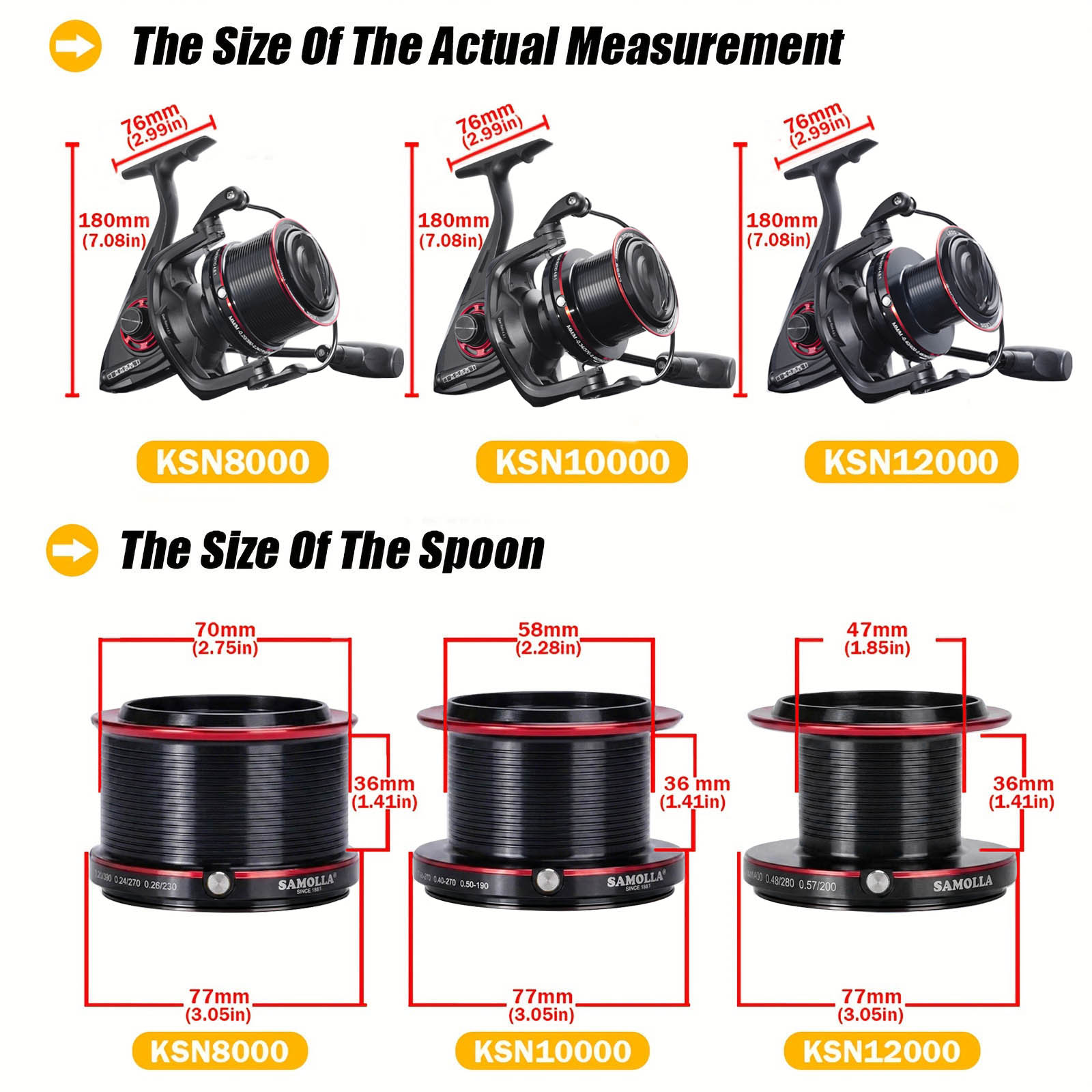 CAZULO Long Cast Spinning Reel - Reel Drag Knob review and price