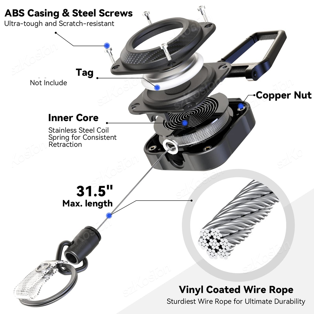 Retractable Keychain for Apple - Reel Cover review and price